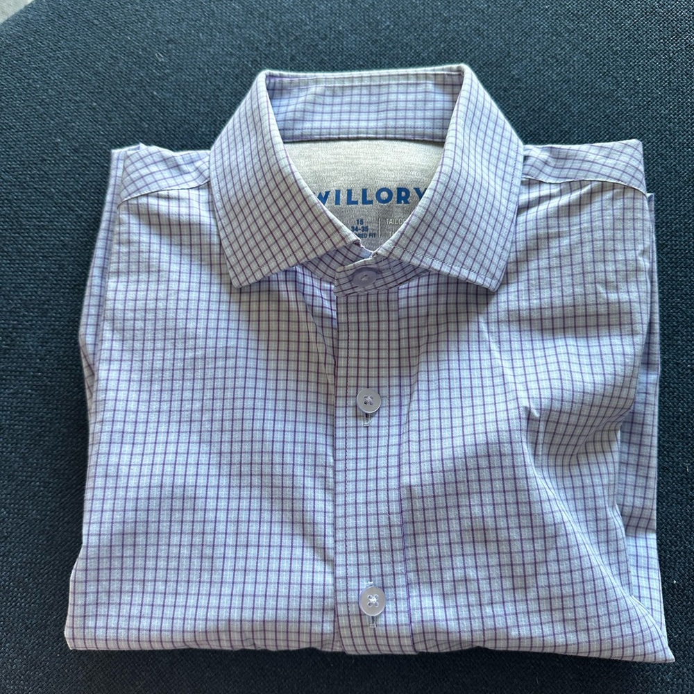 Twillory Blue/Purple Dress Shirt size 15.5/34-35